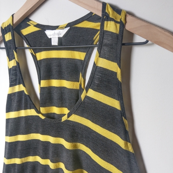Charming Charlie Hi-Lo racerback tank, Size L - Picture 6 of 7